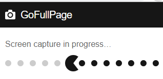 GoFullPage extension is taking full screen capture of your web page.