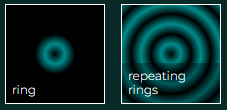 Setting fixed positions of CSS radial gradient color stops. Repeating radial CSS gradient.