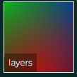 Three CSS radial gradients put on top of each other for color blending.