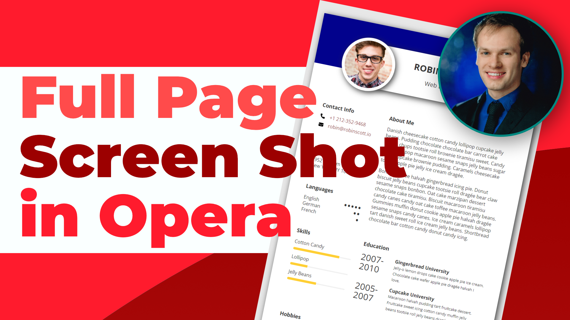 Full Page Screen Shot in Opera